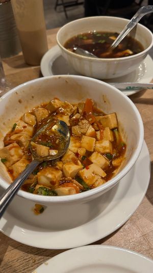mapo tofu at Mao's Kitchen in Venice