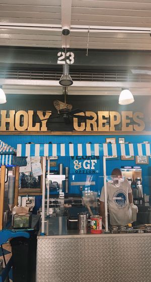 booth  at Holy Crepes! in New Orleans