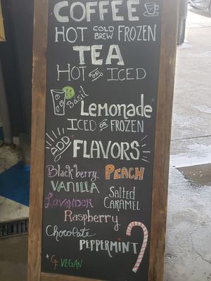 Drinks at Holy Crepes! in New Orleans