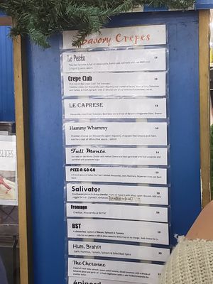 The savory crepes at Holy Crepes! in New Orleans