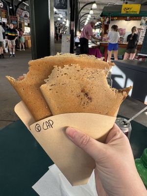 Caprese vegan crepe   at Holy Crepes! in New Orleans