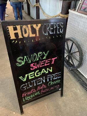 Vegan crepes upon request at Holy Crepes! in New Orleans