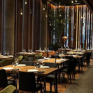 The restaurant design  at Carmela y Sal in Mexico City