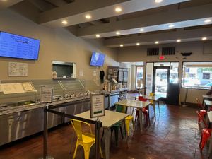 New location on Main St. at The Salad Shop in Visalia