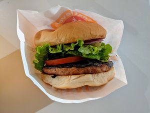 Kid's meal burger. at Next Level Burger - Austin in Austin