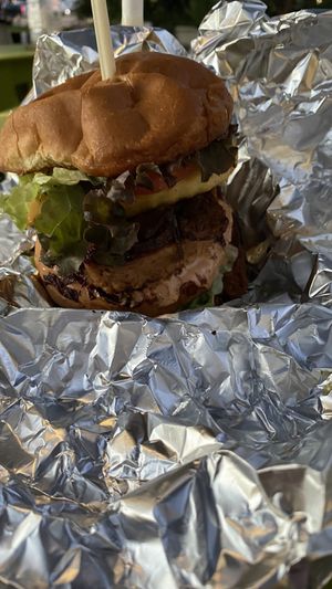 Loaded burger at Next Level Burger - Austin in Austin