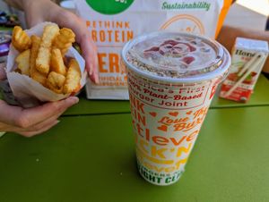 Cherry pie shake. at Next Level Burger - Austin in Austin
