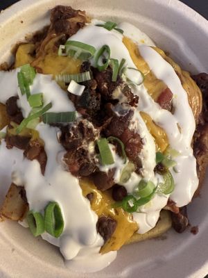 Chili cheese fries   at Next Level Burger - Austin in Austin