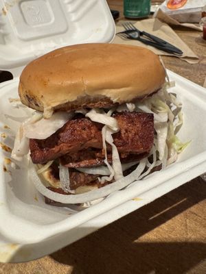 Bbq steak sandwich   at Next Level Burger - Austin in Austin