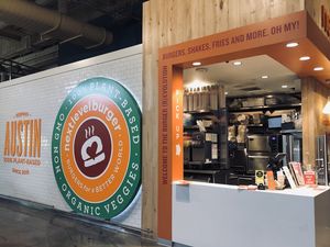 Restaurant front at Next Level Burger - Austin in Austin