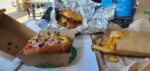 Garden dog and Friday animal at Next Level Burger - Austin in Austin