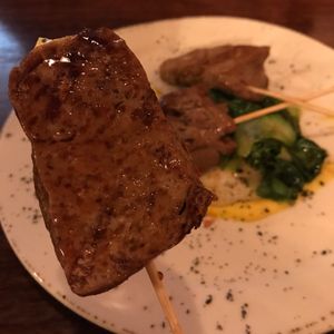 Seitan skewers at Provender Kitchen & Bar in Ellsworth