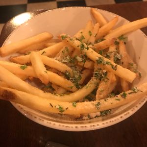 Vegan truffle fries at Provender Kitchen & Bar in Ellsworth