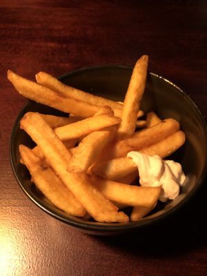side fries with vegan mayo  at Bonnie & Clyde in Stuttgart