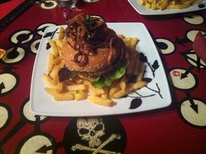 Probably the best vegan burger in town  at Bonnie & Clyde in Stuttgart