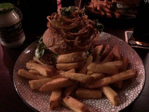 super delicious vegan burger !  at Bonnie & Clyde in Stuttgart