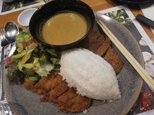 Vegan "chicken" katsu. A very nice option for vegans in Wagamama. at Wagamama in Nicosia