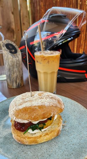 Breaky burger at The Citadel in Whanganui