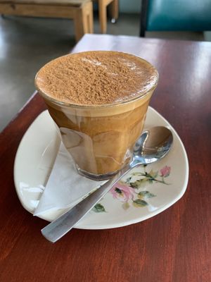 Dirty Chai made w/ Coconut Milk at The Citadel in Whanganui