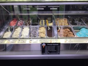 The icecream window  at Su per Giù in Rome