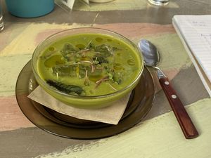 Cold soup of the day at Avit in Athens