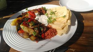 Potato hash at Avit in Athens