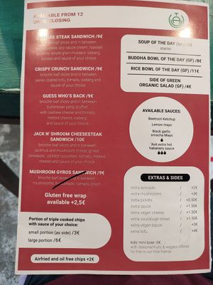 Avit menu at Avit in Athens