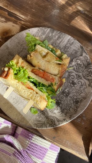 Cheese tofu sandwich   at Avit in Athens