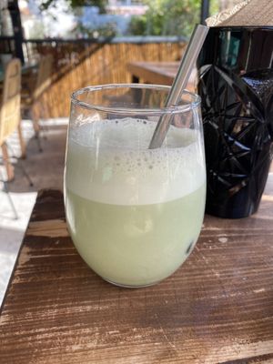 Matcha latte  at Avit in Athens