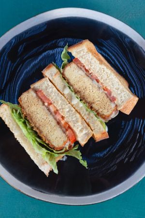 Crispy crunch sandwich at Avit in Athens