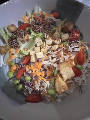 Kinoa satay saladd  at Avit in Athens