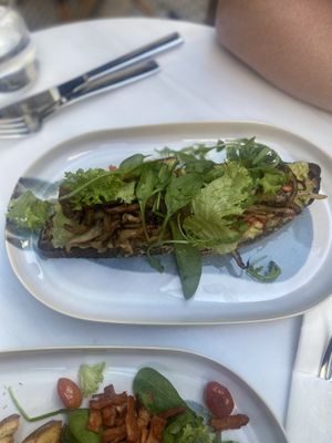 Mushroom toastt  at Avit in Athens