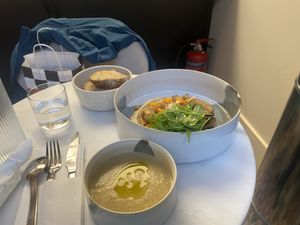 Mushroom soup  at Avit in Athens