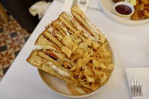Crispy Club Sandwich  at Avit in Athens
