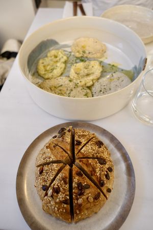 Bread and Dips  at Avit in Athens