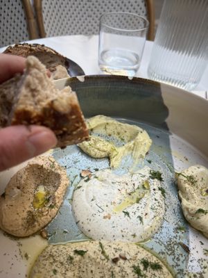 Dips and Bread   at Avit in Athens