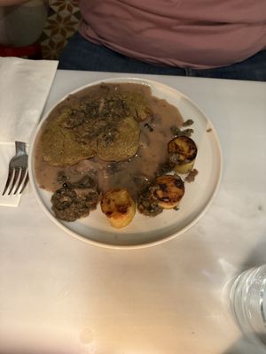Mushroom dish   at Avit in Athens