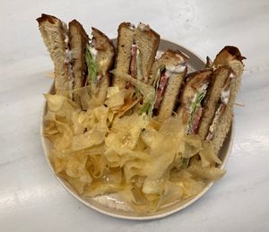 Tofu and bacon 🥓 vegan sandwich   at Avit in Athens