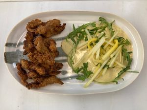 Calimari (actually,mushrooms )  at Avit in Athens