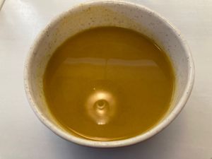 Carrot lime soup  at Avit in Athens