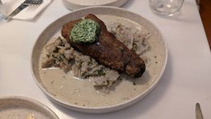 Aubergine katsu

Creamy fennel and artichoke braised in wine, herb butter at Avit in Athens