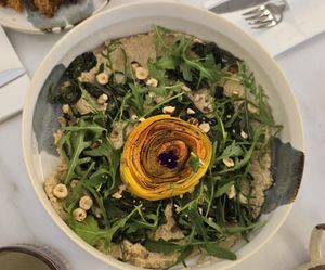 Hummus Crunch Salad at Avit in Athens