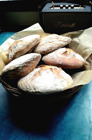 Homemade bread at Avit in Athens