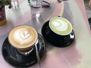 Fantastic coffee and matcha! at Avit in Athens
