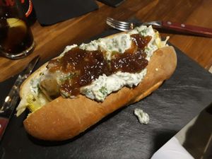 Hot dog!♡  at Avit in Athens