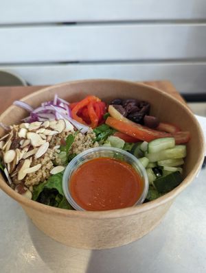 Mediterranean Bowl no cheese at freshii  in Panama City