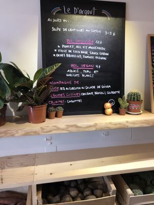 Menu  at Le D'Argout in Paris