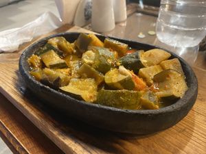 Vegetarian plate (it’s vegan)  at Fat Boys in Goreme