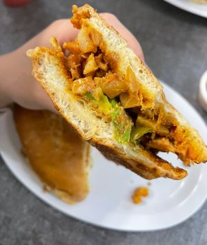 potato and soyrizo torta   at Extraordinary Fruits in San Diego