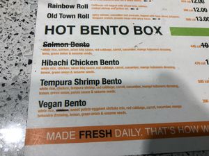  Vegan Bento option  at PDX - Hissho Sushi in Portland